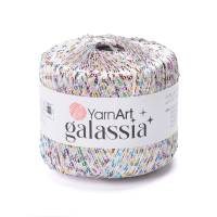 YarnArt Galasia 5825 (белый + радуга)                      